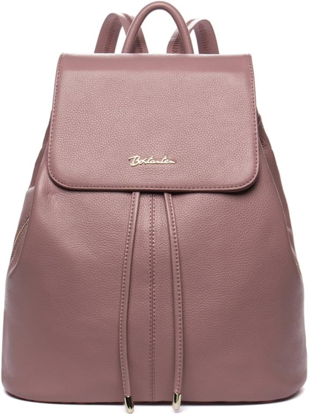 BOSTANTEN Mauve Pink Leather Women’s
Backpack College Casual Daypack